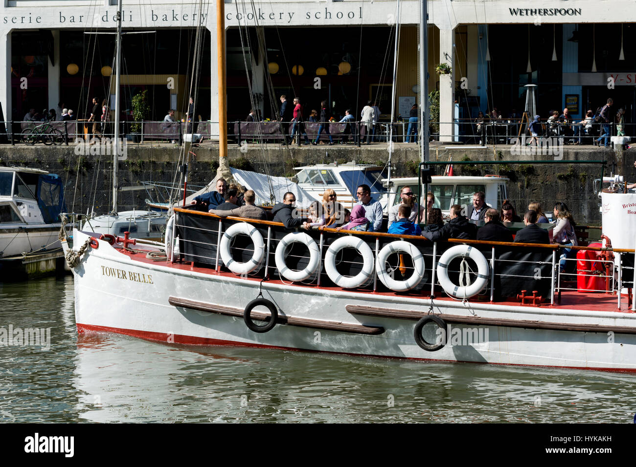 The Tower Belle, Bristol Packet Boat trip at St. Augustine`s Reach